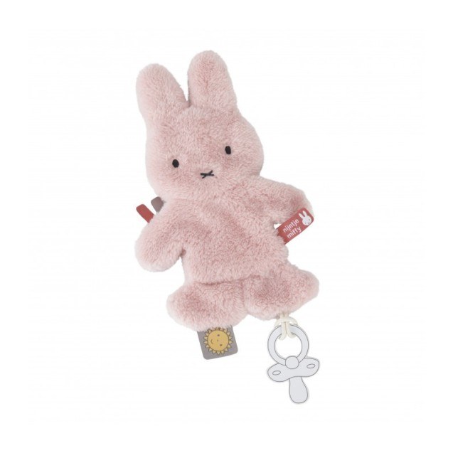 Πανάκι Παρηγοριάς με Κλιπ Πιπίλας Miffy Fluffy Ροζ