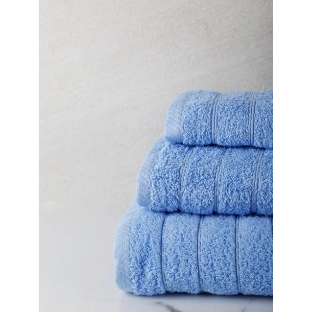 Σετ Πετσέτες 3 Τεμαχίων Anesis Cotton Pennie Σιέλ