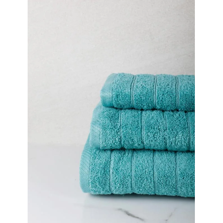 Σετ Πετσέτες 3 Τεμαχίων Anesis Cotton Pennie Πετρόλ