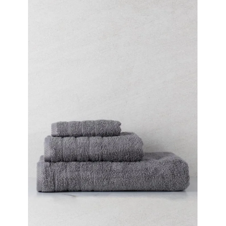 Σετ Πετσέτες 3 Τεμαχίων Anesis Cotton Pennie Γκρι