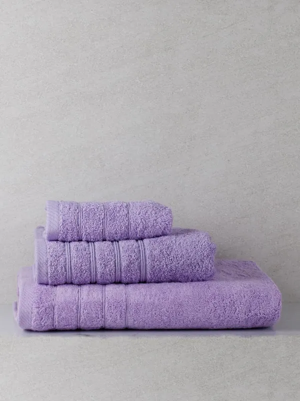 Σετ Πετσέτες 3 Τεμαχίων Anesis Cotton Pennie Λεβάντα