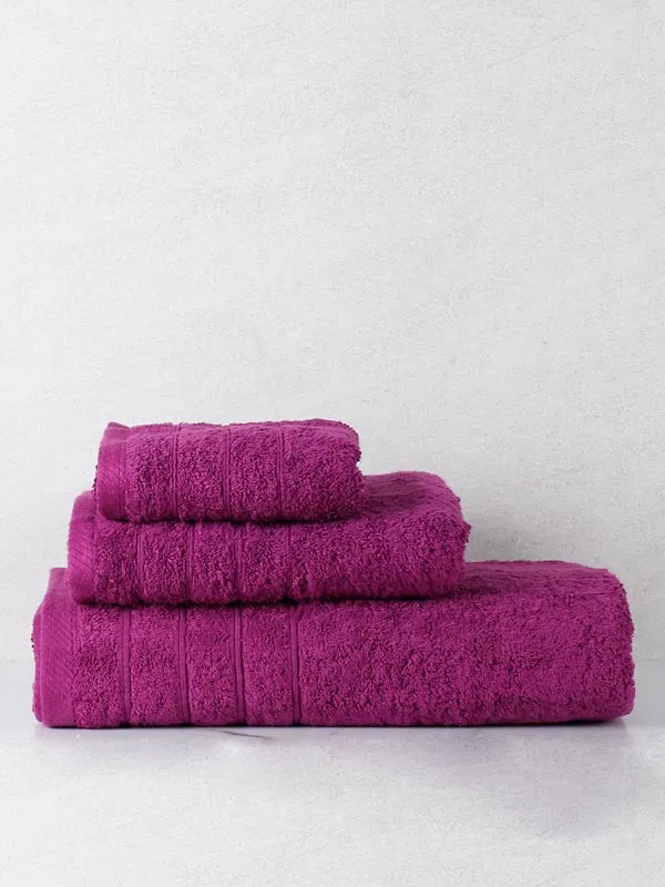 Πετσέτα Προσώπου Anesis Cotton Pennie Μωβ 50x100