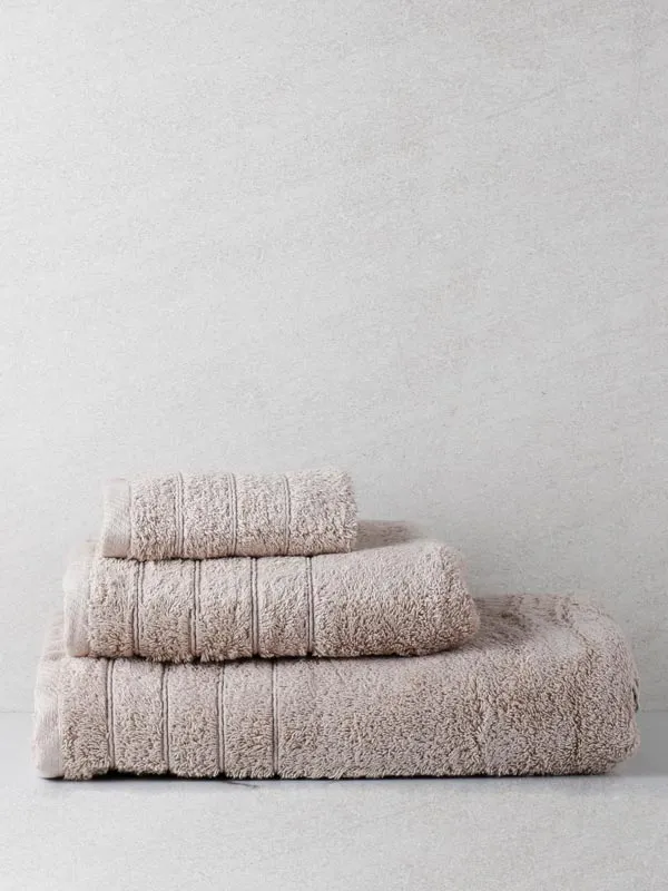 Πετσέτα Προσώπου Anesis Cotton Pennie Μπεζ 50x100