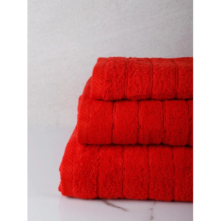 Πετσέτα Προσώπου Anesis Cotton Pennie Κόκκινο 50x100