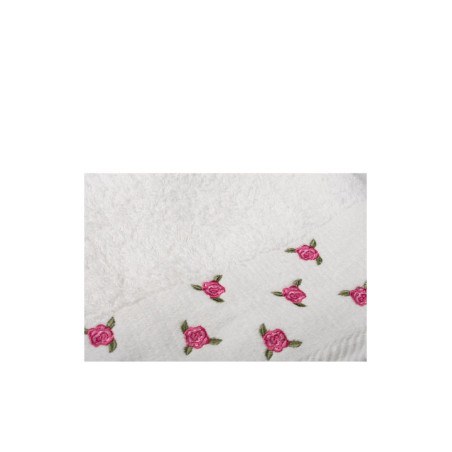 Σετ Πετσέτες 3 Τεμαχίων Dimcol Ανθάκι Λευκό