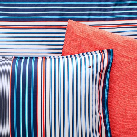 Μαξιλαροθήκη Oxford Tommy Hilfiger Montauk Κοραλί 50x80