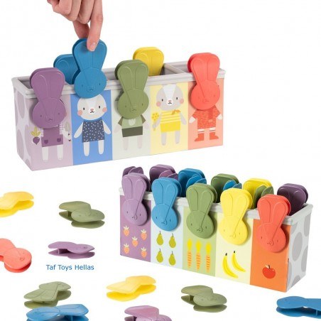 Εκπαιδευτικό Παιχνίδι Δραστηριοτήτων Taf Toys Bunny School Match & Count T-13215