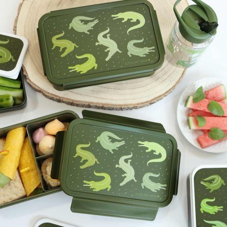 Δοχείο Φαγητού A Little Lovely Company Bento Crocodiles SBCRGR54