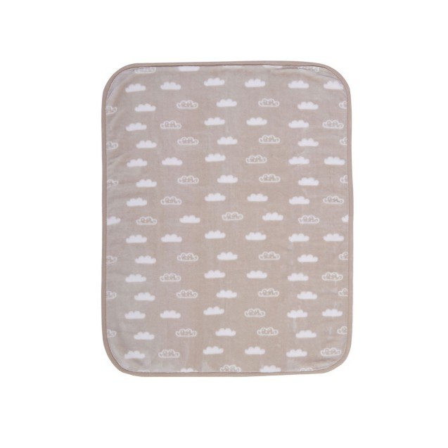 Κουβέρτα Βελουτέ Κούνιας Nef-Nef Clouds Beige...