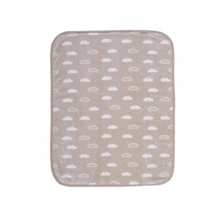 Κουβέρτα Βελουτέ Κούνιας Nef-Nef Clouds Beige 100x140
