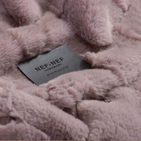 Ριχτάρι Πολυθρόνας Γούνινο Nef-Nef Barlow Pale Mauve 140x190