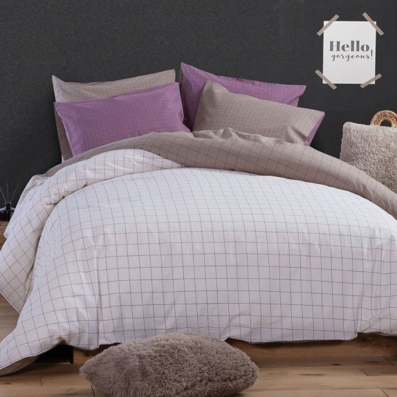 Σετ Σεντόνια Μονά 3 Τεμαχίων Nef-Nef Creative Ecru 170x270