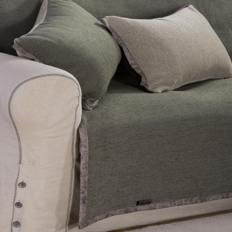 Ριχτάρι Τριθέσιου Nef-Nef New Tanger Forest Green/Ecru 180x300