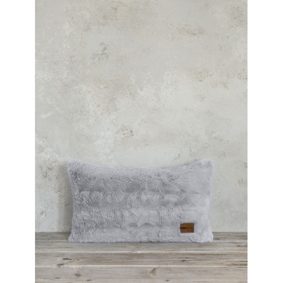 Μαξιλάρι Διακόσμησης Γούνινο Nima Velure Light Gray 30x50