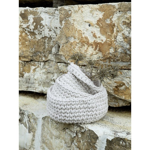 Καλάθι Nima Panier Ivory 28x15