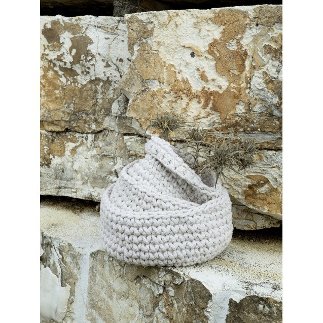 Καλάθι Nima Panier Ivory 28x15