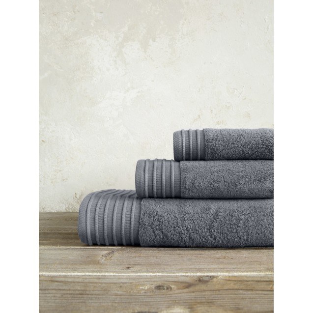 Πετσέτα Προσώπου Nima Feel Fresh Night Gray 50x100
