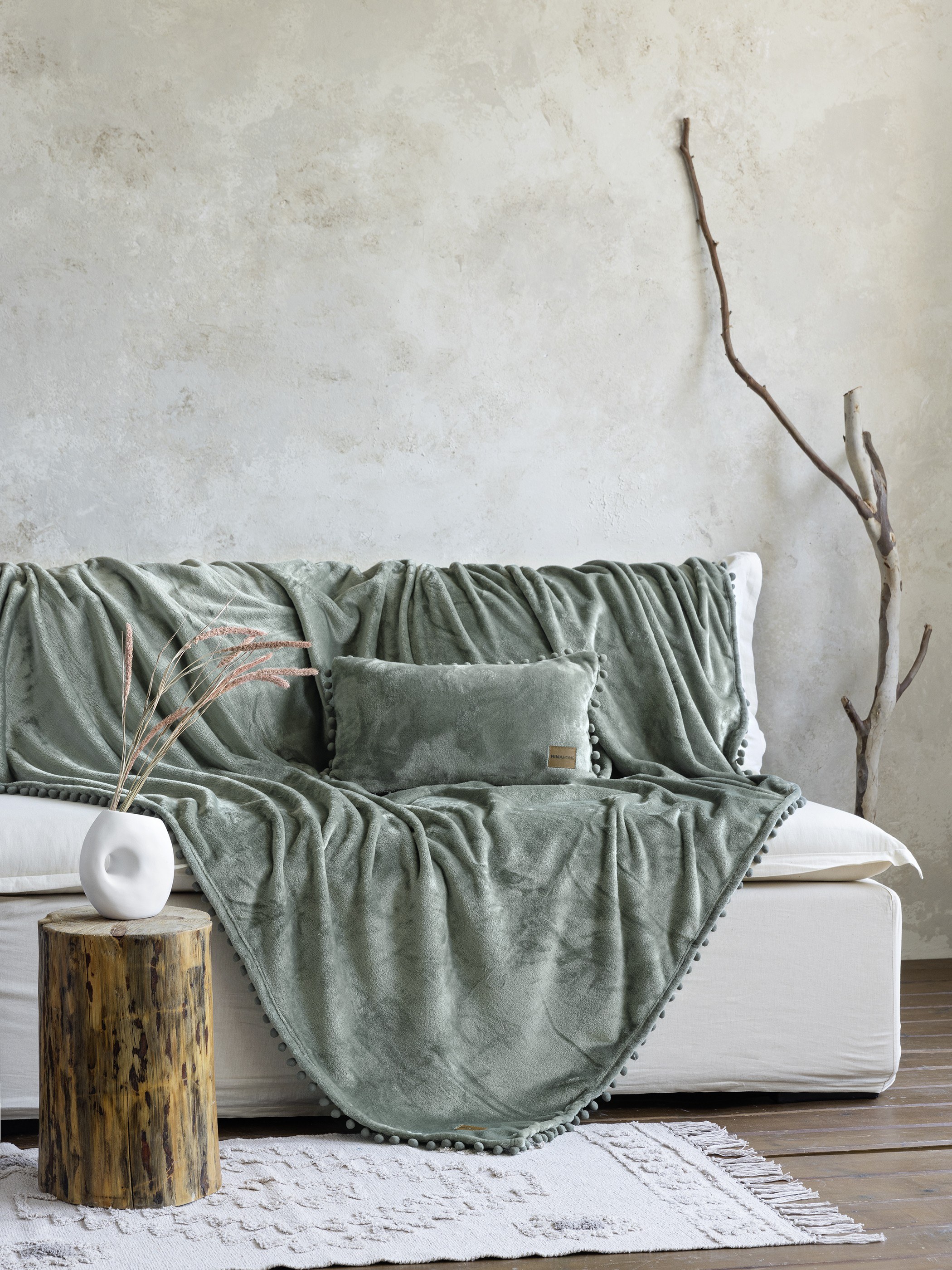 Ριχτάρι Διθέσιου Nima Macia Sage Green 180x250