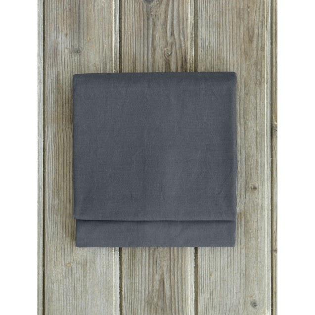 Σεντόνι Μονό Nima Unicolors Midnight Gray 160x260