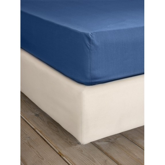 Σεντόνι Μονό με Λάστιχο Nima Unicolors Dark Denim 100x200+32