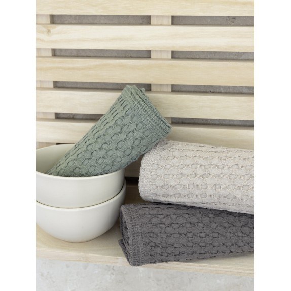 Σετ Πετσέτες Κουζίνας 3 Τεμαχίων Nima Cena 50x70