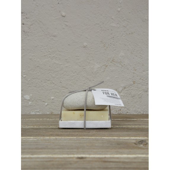 Σετ Σαπούνι Χειροποίητο 125g και Πέτρα Απολέπισης Nima...