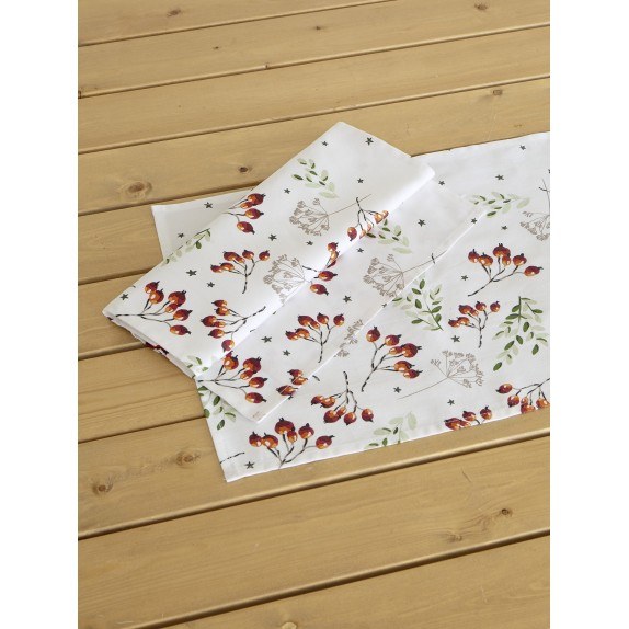 Σετ Χριστουγεννιάτικα Σουπλά 2 Τεμαχίων Nima Mistletoe 35x50