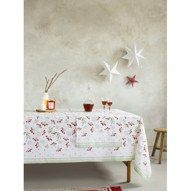 Τραπεζομάντηλο Nima Mistletoe 150x220