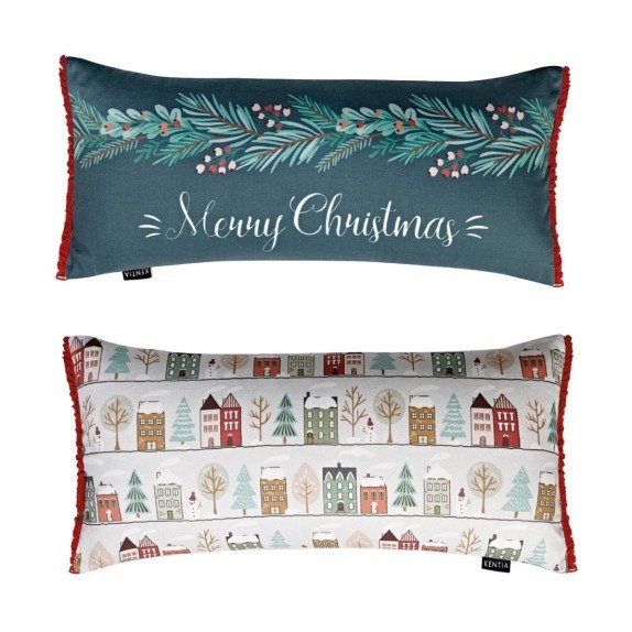 Χριστουγεννιάτικο Μαξιλάρι Διακόσμησης Kentia Snow 236 30x60