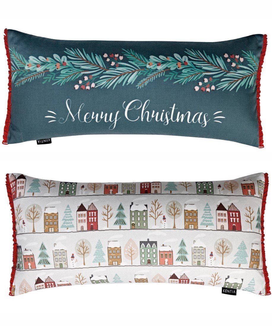 Χριστουγεννιάτικο Μαξιλάρι Διακόσμησης Kentia Snow 236 