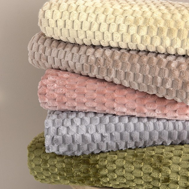 Κουβέρτα Fleece Μονή Palamaiki Aster Creme 160x220