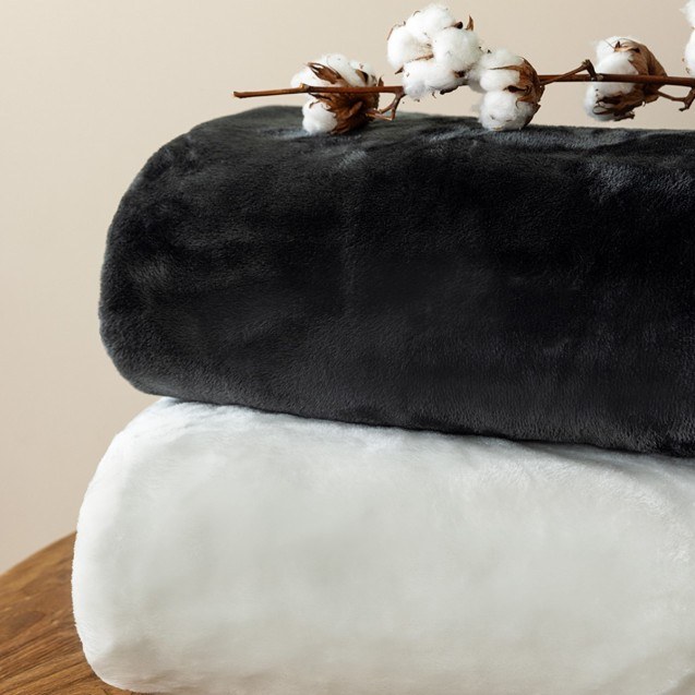 Κουβέρτα Fleece Υπέρδιπλη Palamaiki Fani Black...