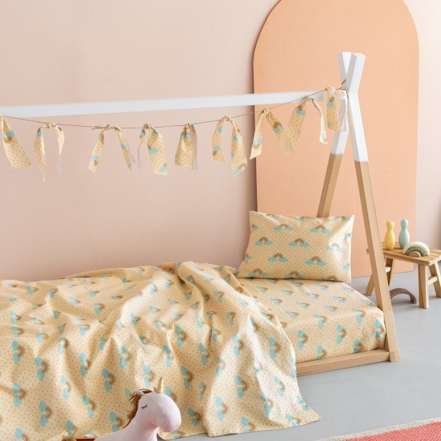 Σετ Παιδικά Σεντόνια Φανελένια Μονά 3 Τεμαχίων...