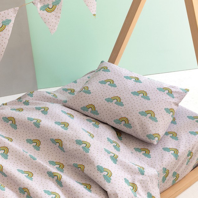 Σετ Παιδικά Σεντόνια Φανελένια Μονά με Λάστιχο...