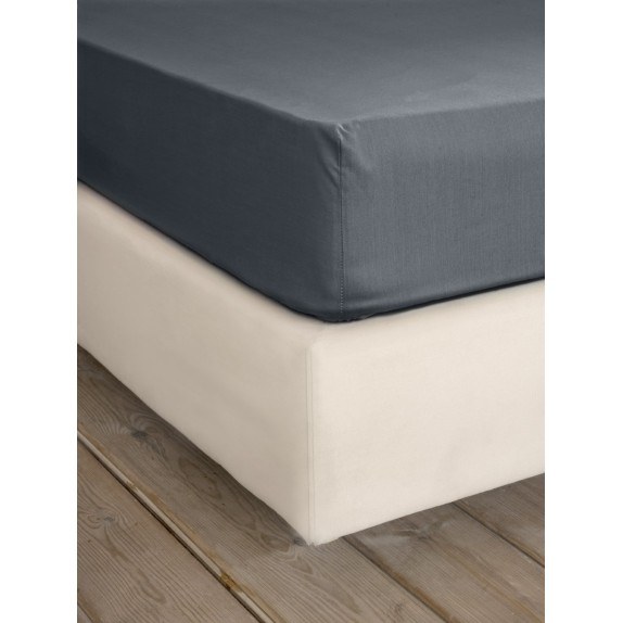 Σεντόνι King Size με Λάστιχο Nima Unicolors Midnight Gray...