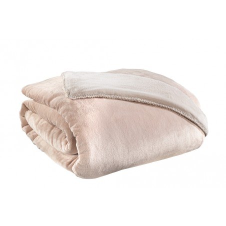 Σετ Κουβέρτα Fleece King Size και Μαξιλαροθήκη Διακόσμησης Guy Laroche Velvet Pudra 250x240