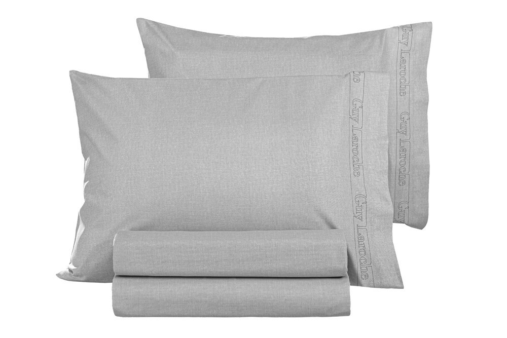 Σετ Μαξιλαροθήκες 2 Τεμαχίων Guy Laroche Color Plus Smoke 50x70