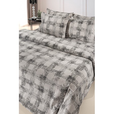 Σετ Παπλωματοθήκη Φανελένια Υπέρδιπλη 3 Τεμαχίων Guy Laroche Mezzo Natural 225x245