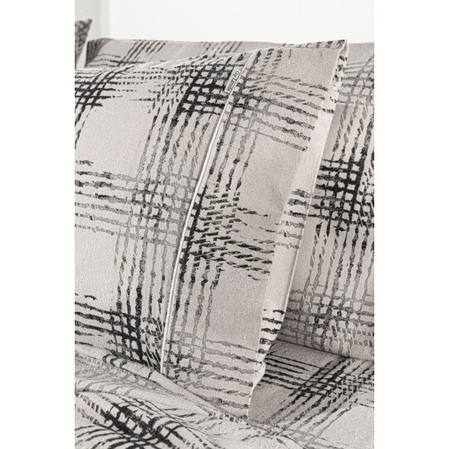 Σετ Παπλωματοθήκη Φανελένια Υπέρδιπλη 3...