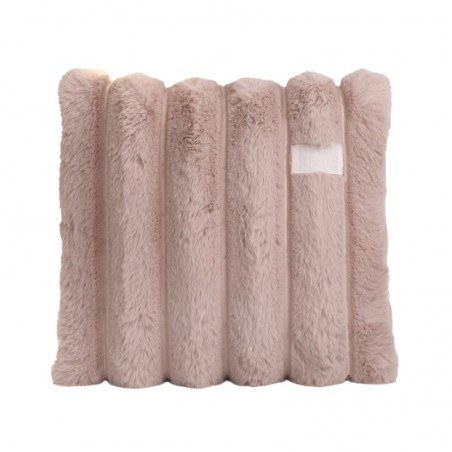 Σετ Ριχτάρι Γούνινο Διακοσμητικό και Μαξιλαροθήκη Διακόσμησης Guy Laroche St. Moritz Old Pink 120x160