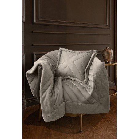 Σετ Ριχτάρι Διακοσμητικό και Μαξιλαροθήκη Διακόσμησης Guy Laroche Utopia Taupe 120x170