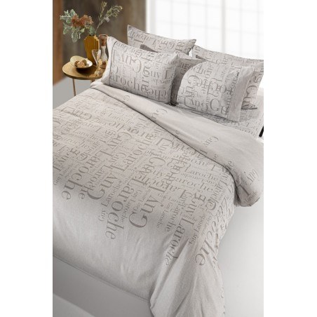 Σετ Σεντόνια Φανελένια Μονά με Λάστιχο 3 Τεμαχίων Guy Laroche Brand Natural 100x200+32