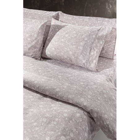 Σετ Σεντόνια Φανελένια Μονά με Λάστιχο 3 Τεμαχίων Guy Laroche Elodie Melanze 100x200+32