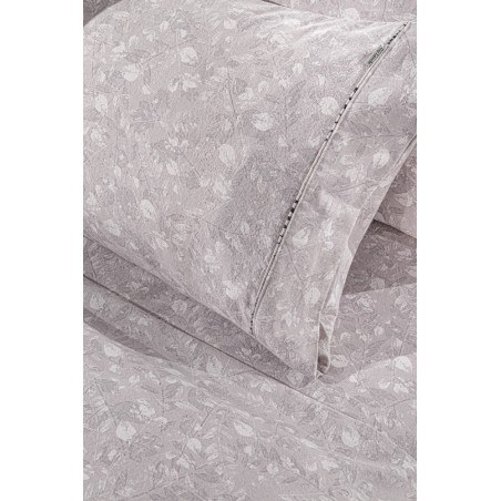 Σετ Σεντόνια Φανελένια Μονά με Λάστιχο 3 Τεμαχίων Guy Laroche Elodie Melanze 100x200+32