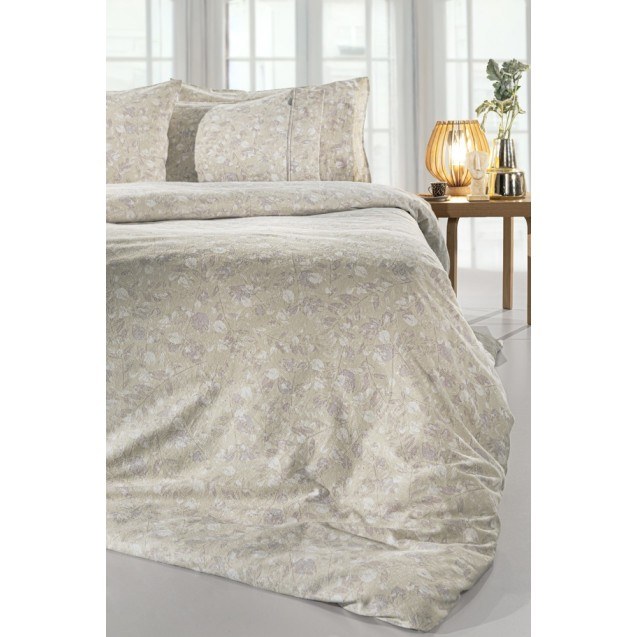 Σετ Σεντόνια Φανελένια Μονά με Λάστιχο 3...