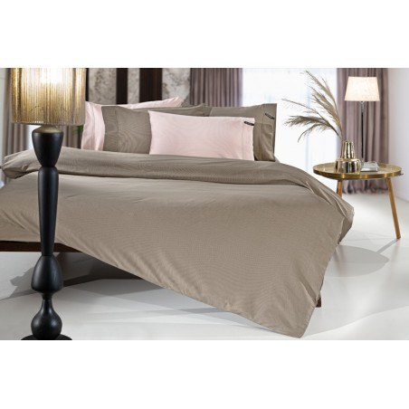 Σεντόνι King Size με Λάστιχο Guy Laroche Minimal Wenge 180x200+35