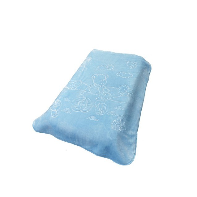 Κουβέρτα Βελουτέ Κούνιας Dimcol Bicycle Bear 16...