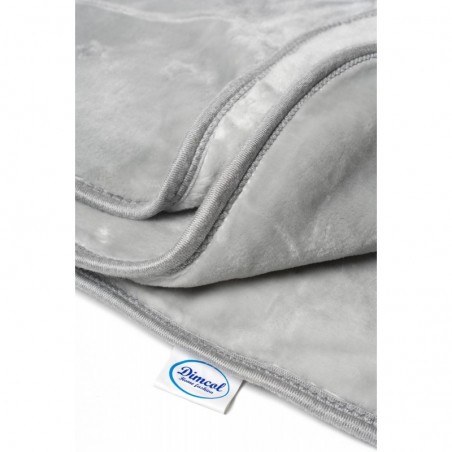 Κουβέρτα Βελουτέ Κούνιας Dimcol Bicycle Bear 18 Light Grey 110x140