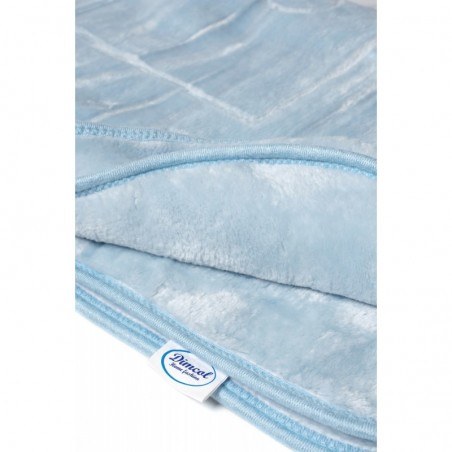 Κουβέρτα Βελουτέ Κούνιας Dimcol Sweet Bear 11 Baby Blue 110x140