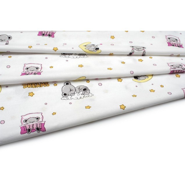Πάνα Χασέ Dimcol Sweet Dreams 553 White-Pink 80x80